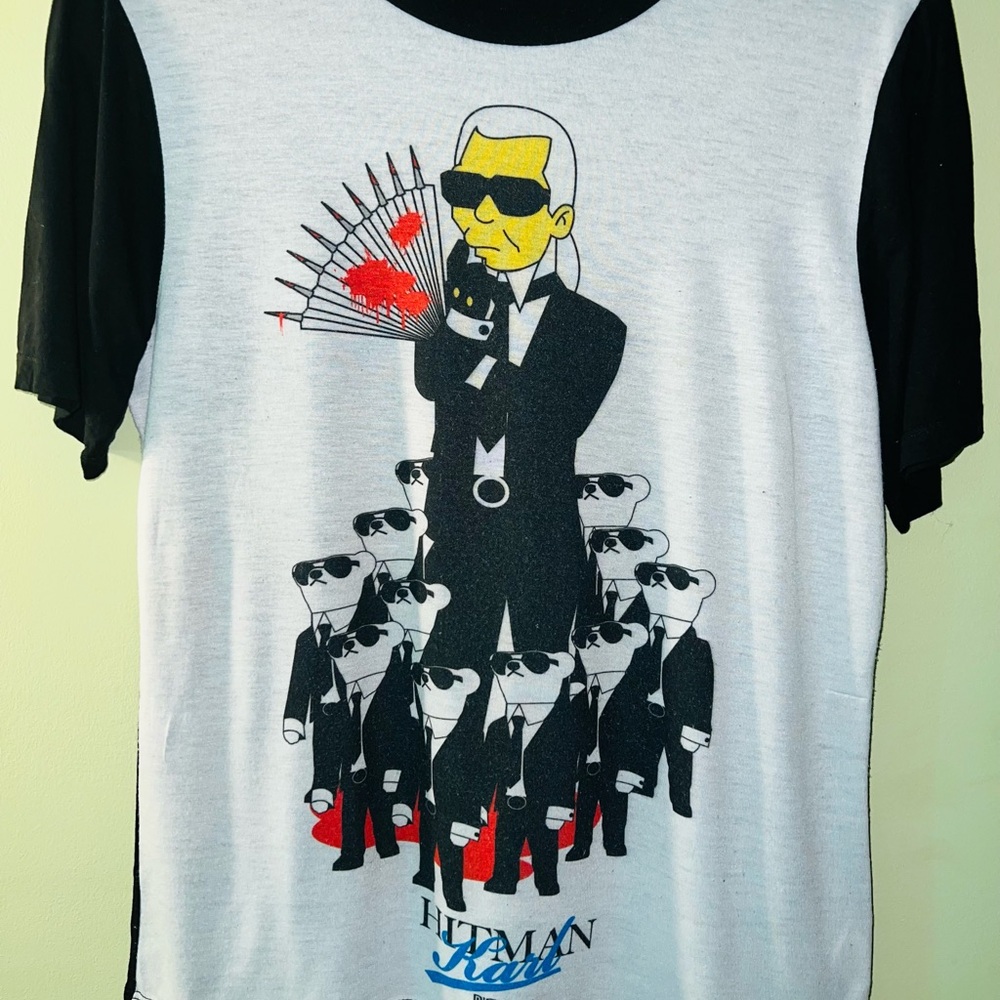 Karl Lagerfeld x DXMPEECE black and white tee